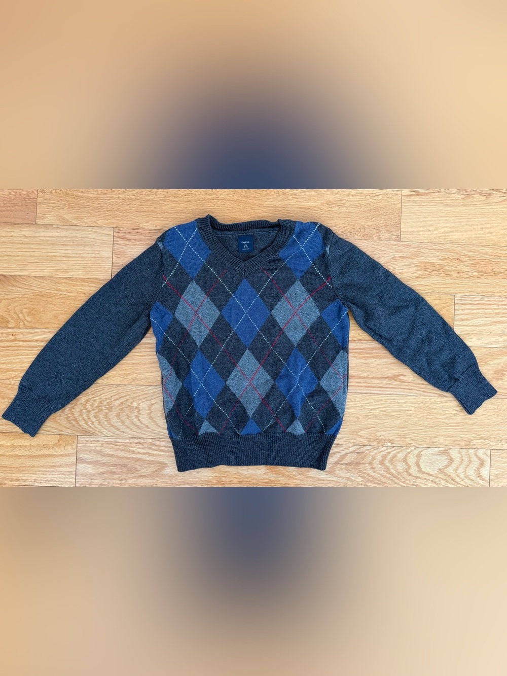 Gap Argyle Crewneck Sweater kids size 4-5
